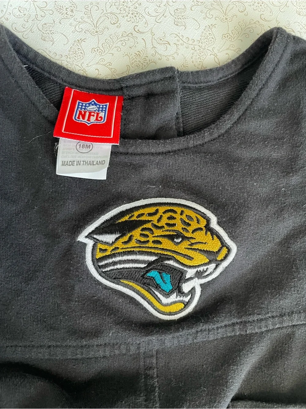Jacksonville Jaguars Black Logo Sleeveless Dress Toddler 18M Pockets Sporty